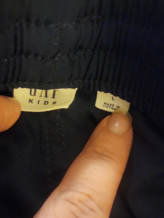 Sz L Gap Kids Woven Tech Shorts In Navy Blue - Picture 2 of 6